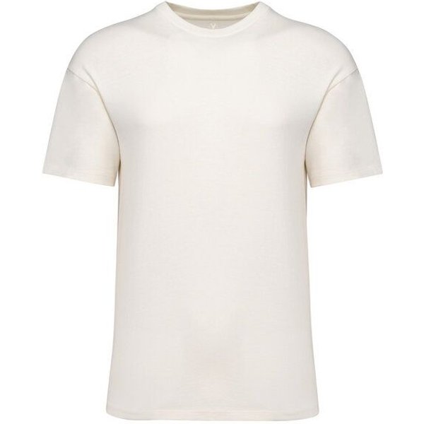 YTWOO Unisex-T-Shirt mit hängenden Schultern aus 100% Bio-Baumwolle