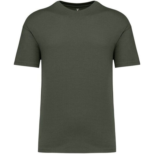 YTWOO Unisex-T-Shirt mit hängenden Schultern aus 100% Bio-Baumwolle