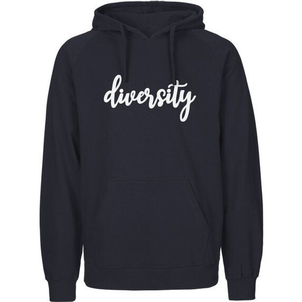 HANDGEDRUCKT "diversity" Männer Hoody Neutral