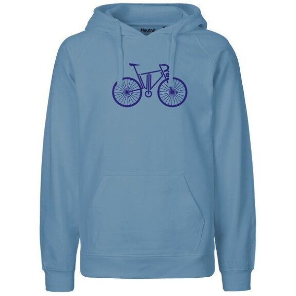 HANDGEDRUCKT "FutureBike" Männer Hoody Neutral