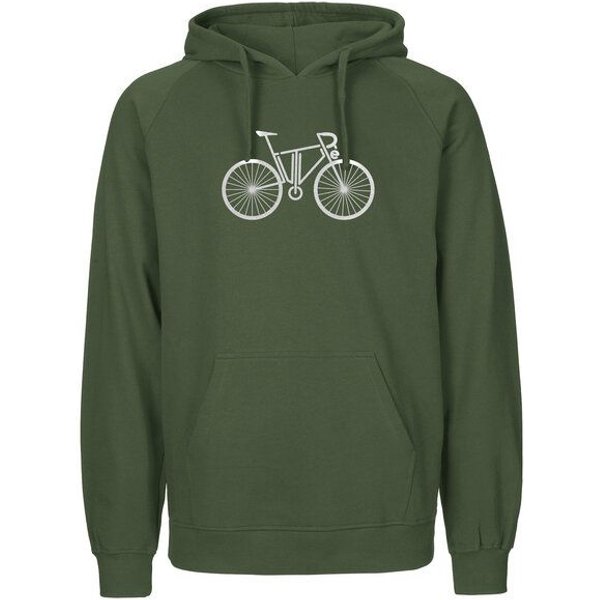 HANDGEDRUCKT "FutureBike" Männer Hoody Neutral