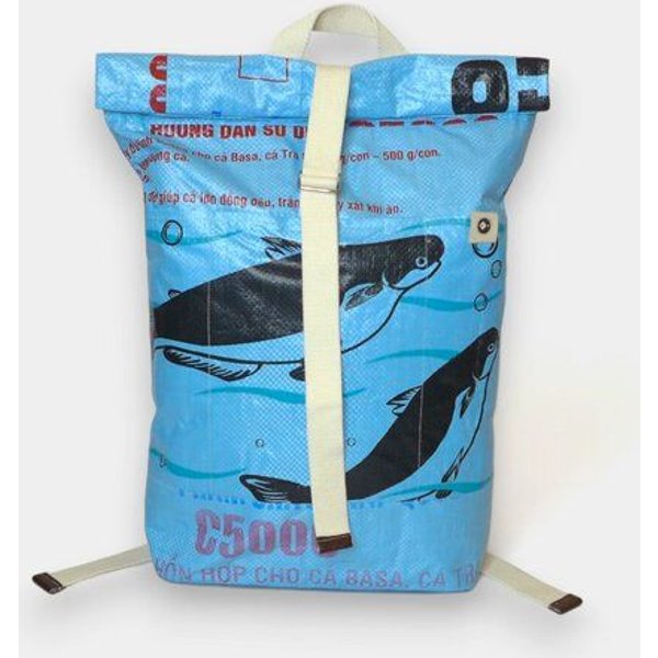 REFISHED fair fashion Rucksack 'BACKPACK' - upcycelte Fischfuttersäcke