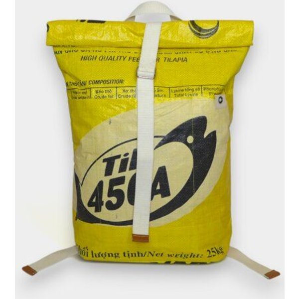 REFISHED fair fashion Rucksack 'BACKPACK' - upcycelte Fischfuttersäcke