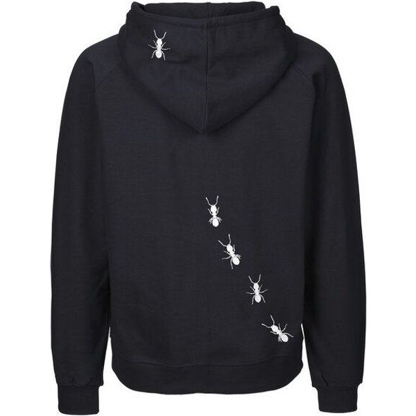 HANDGEDRUCKT "Ameisen" Männer Zip Hoody Neutral