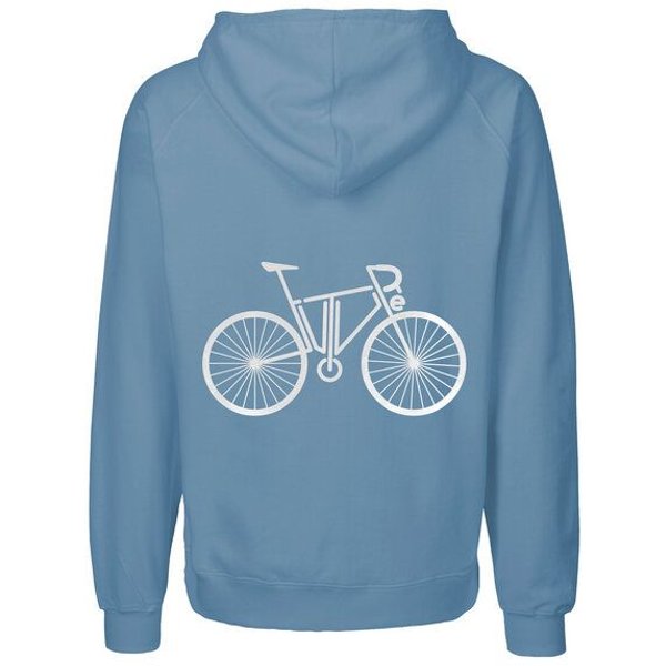 HANDGEDRUCKT "FutureBike" Männer Zip Hoody Neutral