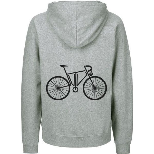 HANDGEDRUCKT "FutureBike" Männer Zip Hoody Neutral