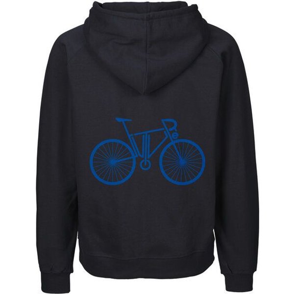 HANDGEDRUCKT "FutureBike" Männer Zip Hoody Neutral