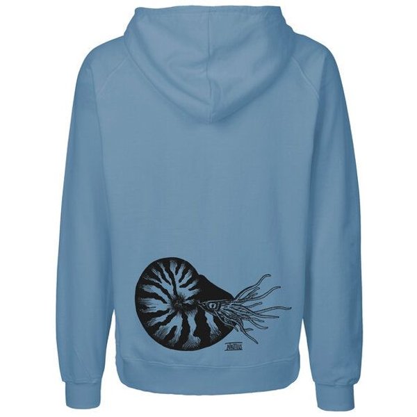 HANDGEDRUCKT "Nautilus" Männer Zip Hoody Neutral