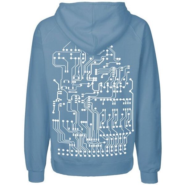 HANDGEDRUCKT "Vernetzt" Männer Zip Hoody Neutral