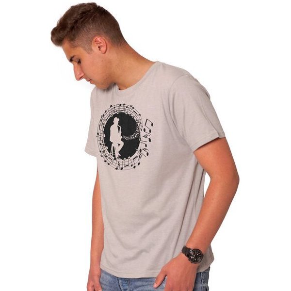 HANDGEDRUCKT RESTPOSTEN "Musicmaker" Männer T-Shirt Earth Positive