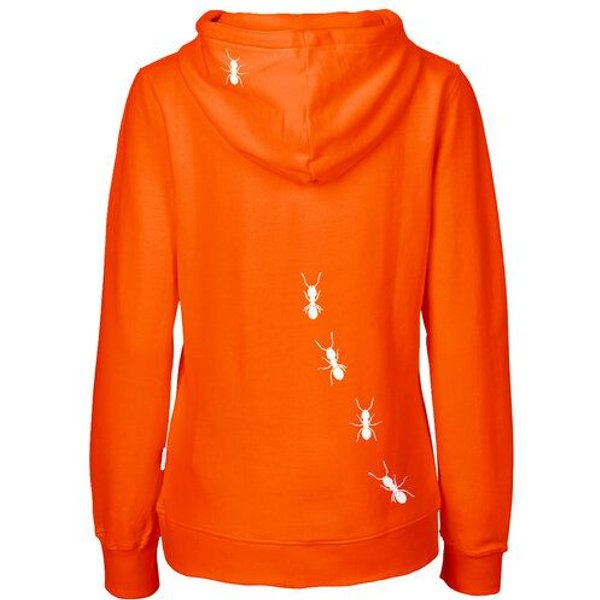 HANDGEDRUCKT "Ameisen" Frauen Zip Hoody Neutral