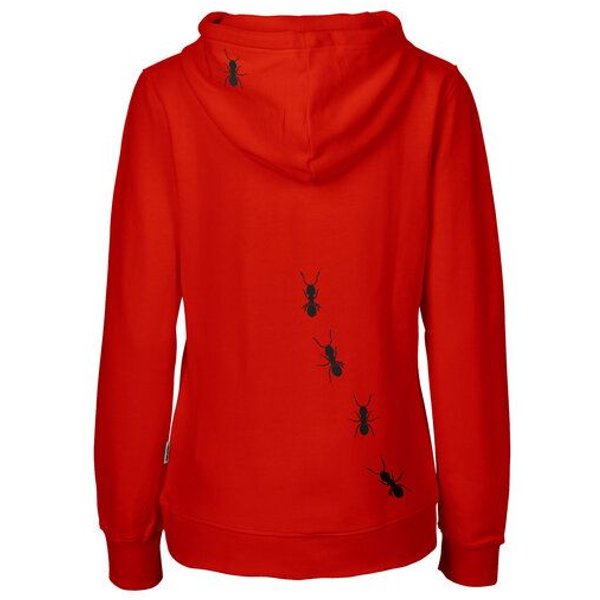 HANDGEDRUCKT "Ameisen" Frauen Zip Hoody Neutral
