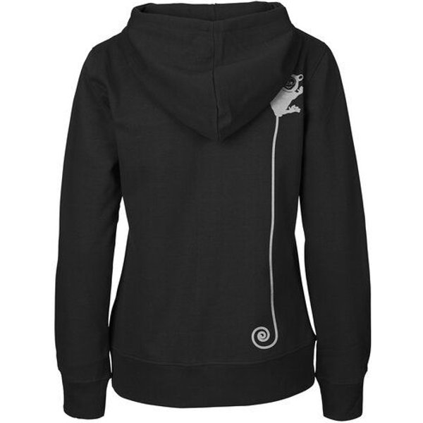 HANDGEDRUCKT "Teeny Weeny Goblin" Frauen Zip Hoody Neutral