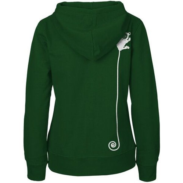 HANDGEDRUCKT "Teeny Weeny Goblin" Frauen Zip Hoody Neutral