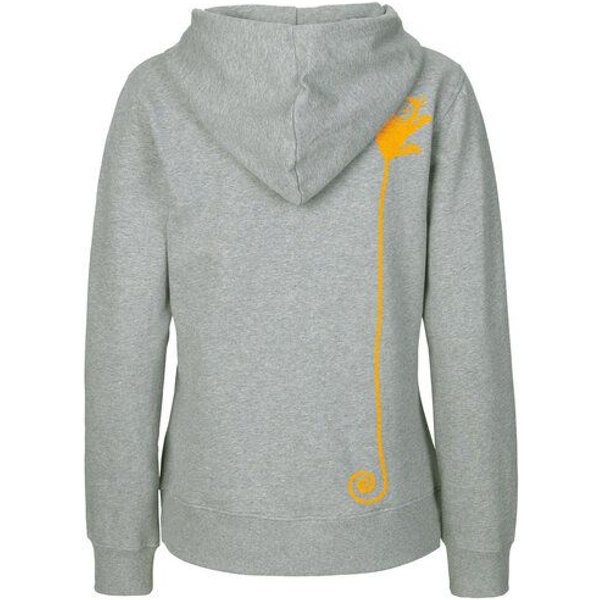 HANDGEDRUCKT "Teeny Weeny Goblin" Frauen Zip Hoody Neutral