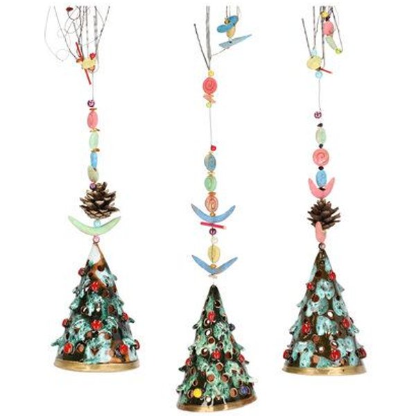 CERAMICdesign Windspiel Glocken aus Keramik (Weihnachsedition)
