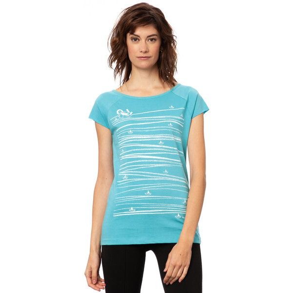 FellHerz Damen T-Shirt Summertime Dunkelblau aus 100% Biobaumwolle
