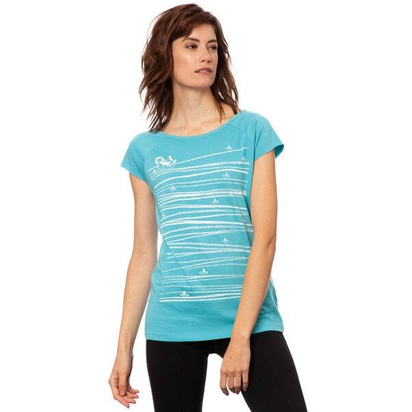 FellHerz Damen T-Shirt Summertime Dunkelblau aus 100% Biobaumwolle