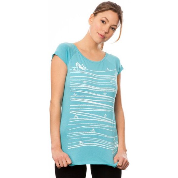 FellHerz Damen T-Shirt Summertime Dunkelblau aus 100% Biobaumwolle