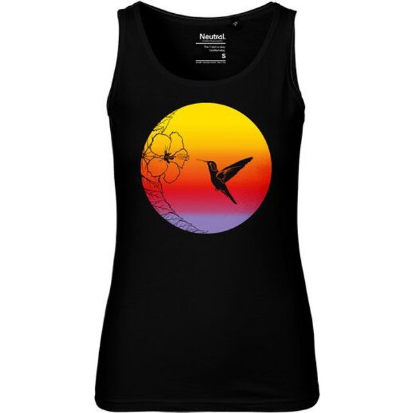 HANDGEDRUCKT "Kolibri" Frauen Tank Top Neutral