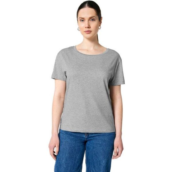 YTWOO Damen-Scoop-Neck-T-Shirt aus Bio-Baumwolle