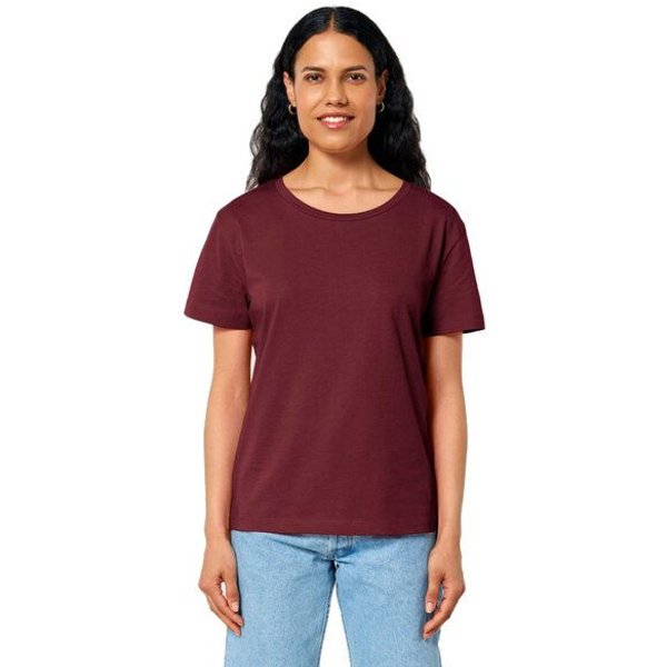 YTWOO Damen-Scoop-Neck-T-Shirt aus Bio-Baumwolle