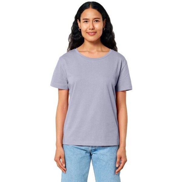 YTWOO Damen-Scoop-Neck-T-Shirt aus Bio-Baumwolle
