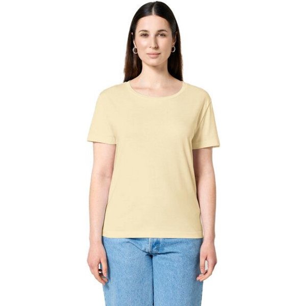 YTWOO Damen-Scoop-Neck-T-Shirt aus Bio-Baumwolle
