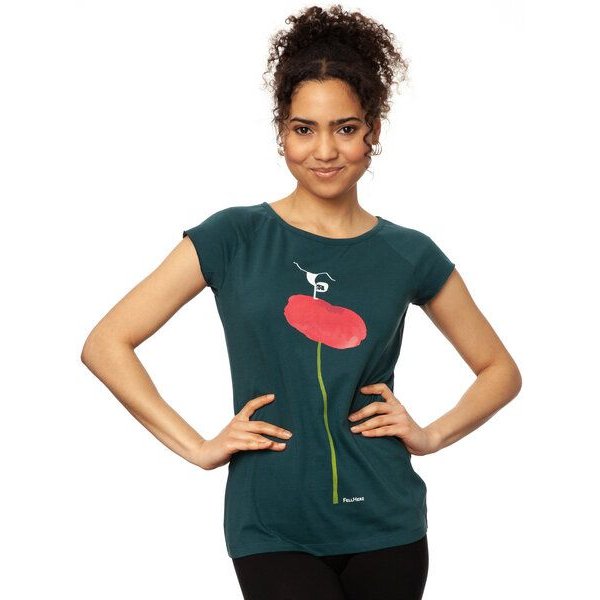 FellHerz Balance deepteal petrol aus 100% Biobaumwolle