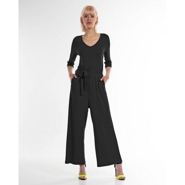 Alma & Lovis Eleganter Einteiler aus fließendem EcoVero | Pique Jumpsuit