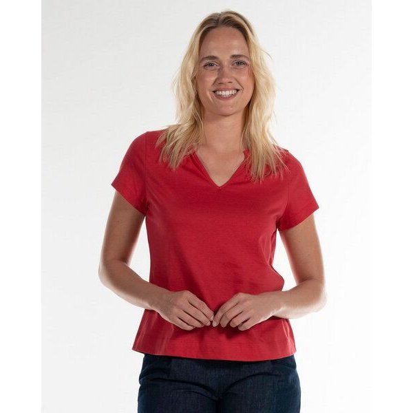 Alma & Lovis Kurzarmshirt im Blusen-Style aus Bio-Baumwolle | Short Blouse