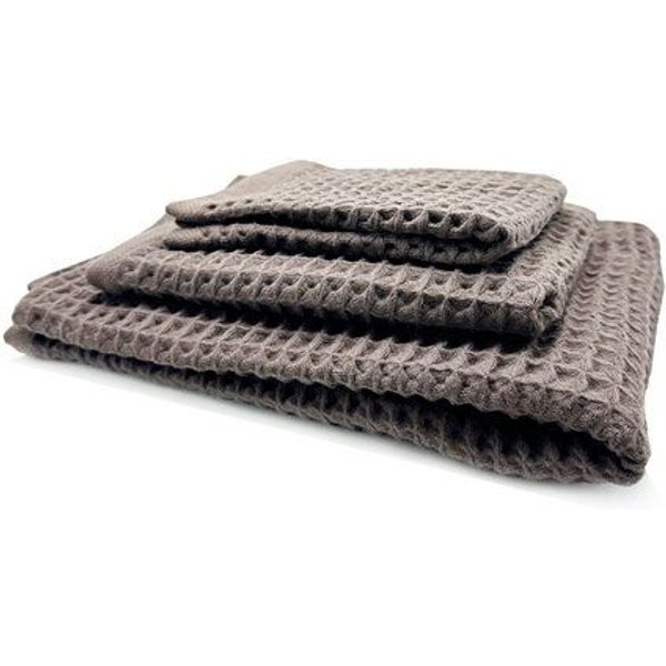 thies 1856 ® veganes Washi Matou Waffel Handtuch aus Recycelter Baumwolle und Hanfpapier
