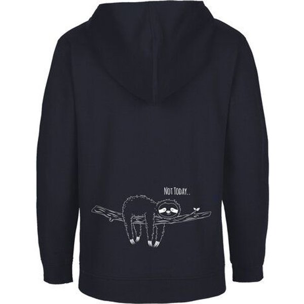 HANDGEDRUCKT "Not Today" Kinder Zip Hoody Neutral