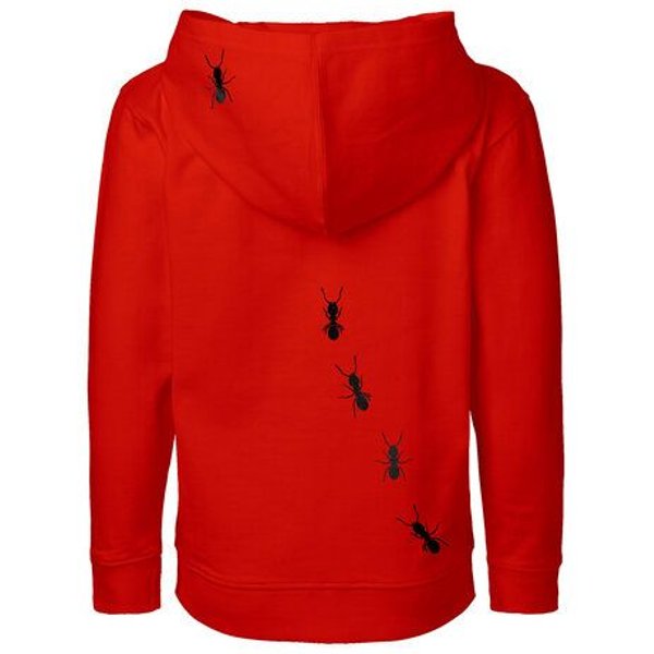 HANDGEDRUCKT "Ameisen" Kinder Zip Hoody Neutral