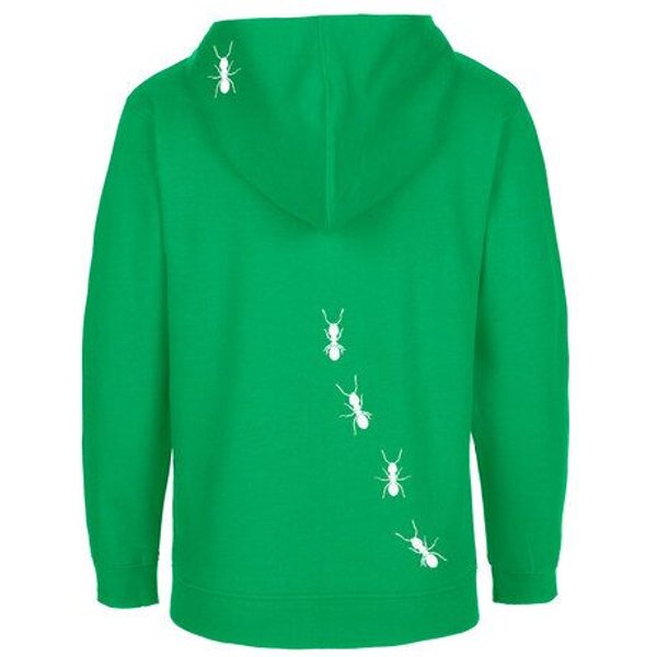 HANDGEDRUCKT "Ameisen" Kinder Zip Hoody Neutral