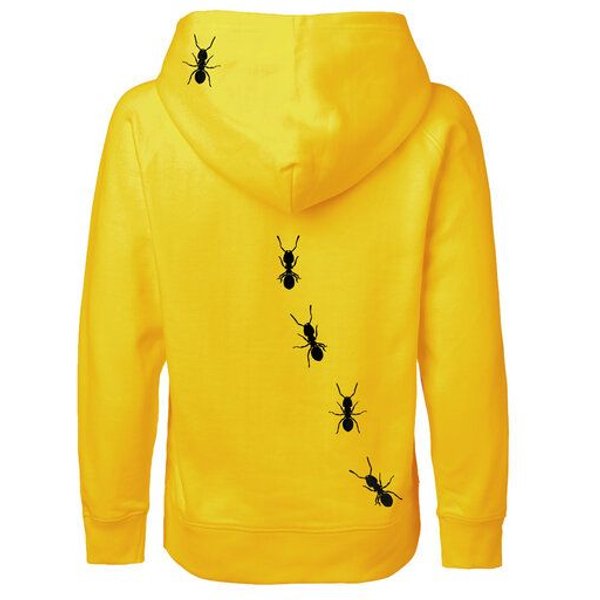 HANDGEDRUCKT "Ameisen" Kinder Hoody Neutral