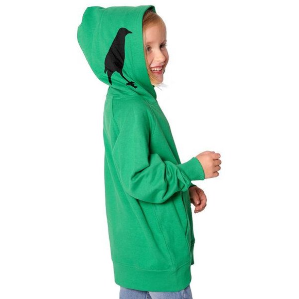 HANDGEDRUCKT "Der Rabenflüsterer" Kinder Hoody Neutral