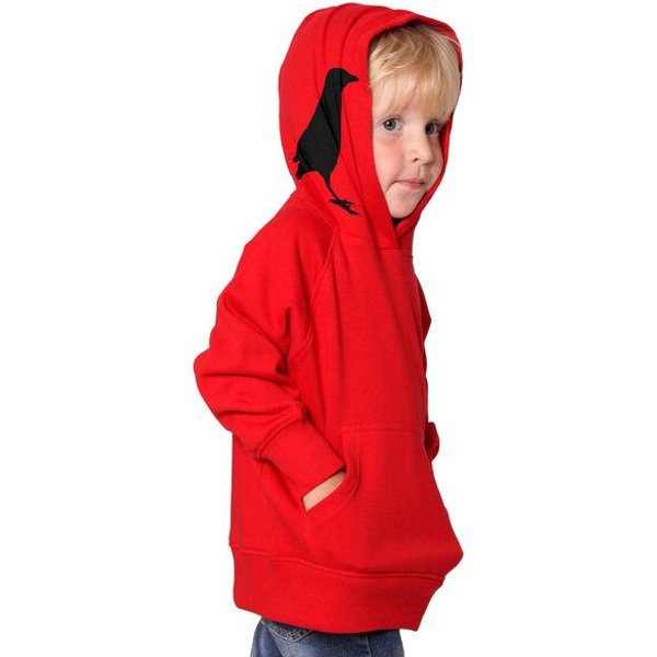 HANDGEDRUCKT "Der Rabenflüsterer" Kinder Hoody Neutral