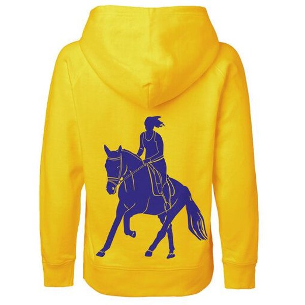 HANDGEDRUCKT "Galopp" Kinder Hoody Neutral