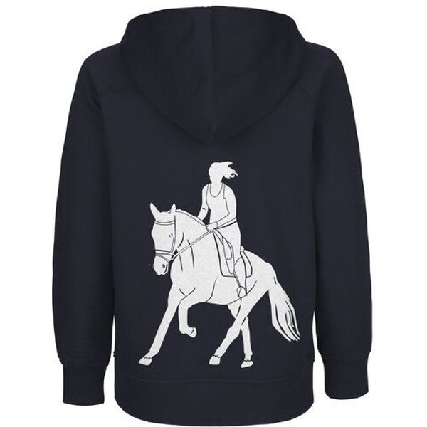 HANDGEDRUCKT "Galopp" Kinder Hoody Neutral