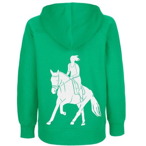 HANDGEDRUCKT "Galopp" Kinder Hoody Neutral