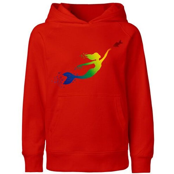 HANDGEDRUCKT "Meerjungfrau" Kinder Hoody Neutral