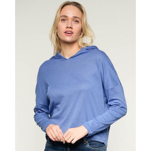 Alma & Lovis Softer Ringel-Melange-Hoodie aus 100% Bio-Baumwolle | Melange Hoodie