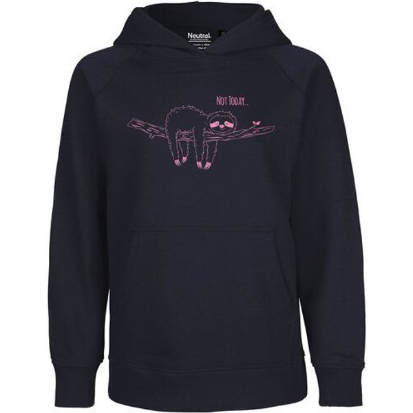 HANDGEDRUCKT "Not Today" Kinder Hoody Neutral
