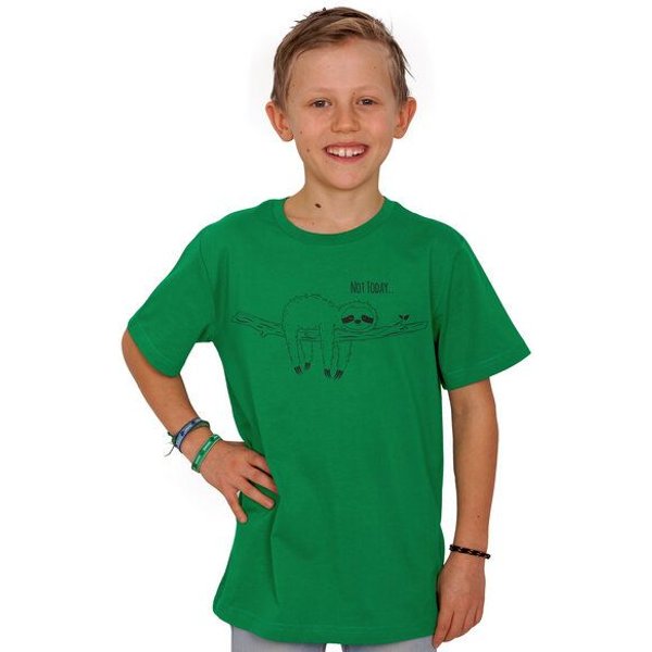HANDGEDRUCKT "Not Today..." Unisex Kinder T-Shirt Earth Positive