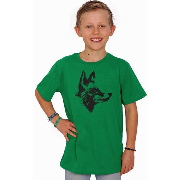 HANDGEDRUCKT "Reineke Fuchs" Unisex Kinder T-Shirt Earth Positive