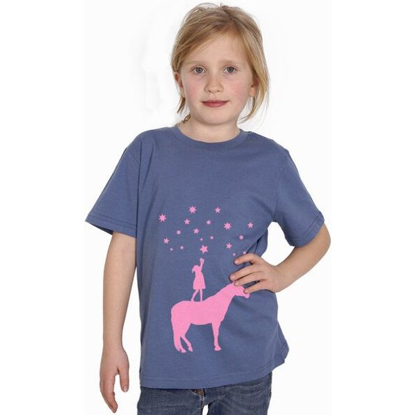 HANDGEDRUCKT "Wünsche" Unisex Kinder T-Shirt Earth Positive