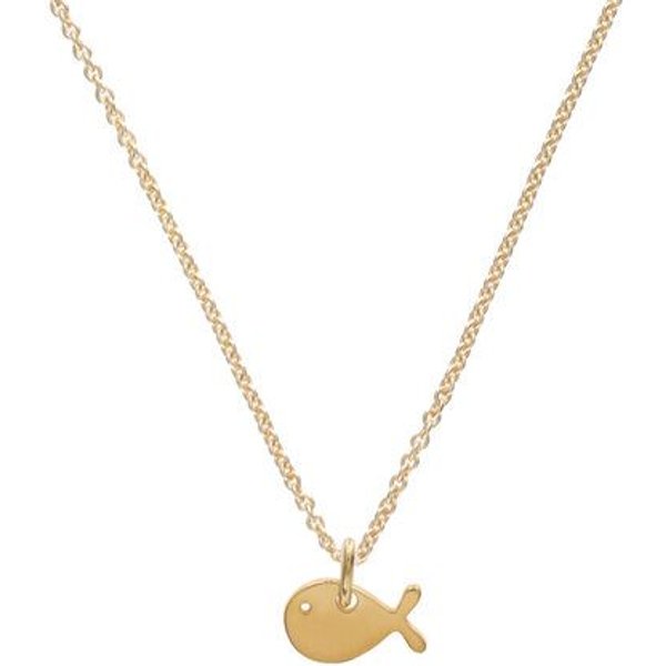 BELLYBIRD Jewellery Halskette - kleiner Fisch (Wal), Anhänger/ Silber/ Silber vergoldet