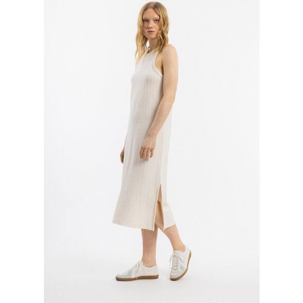 Rotholz Strick Kleid Bio Baumwolle