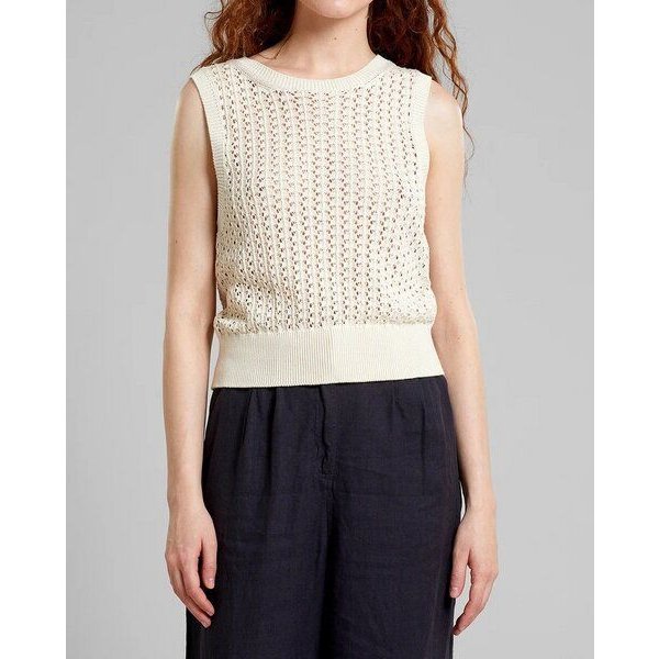 DEDICATED Oskarshamn Knit Top - Vanilla